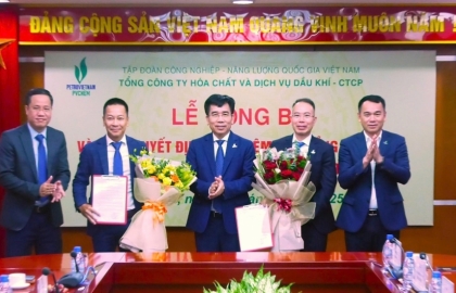 Công bố Quyết định bổ nhiệm có thời hạn ông Phan Công Thành giữ chức Tổng Giám đốc PVChem
